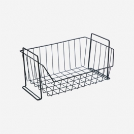 Stapelbar Järnnät Korg Skåp Dörr Organizer Rack Garderobshållare Förvaring