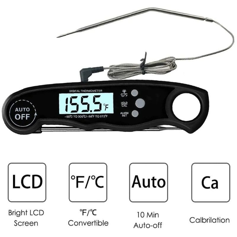 Ultrasnabb Digital Termometer För Matlagning Utomhus Bbq Och Kök