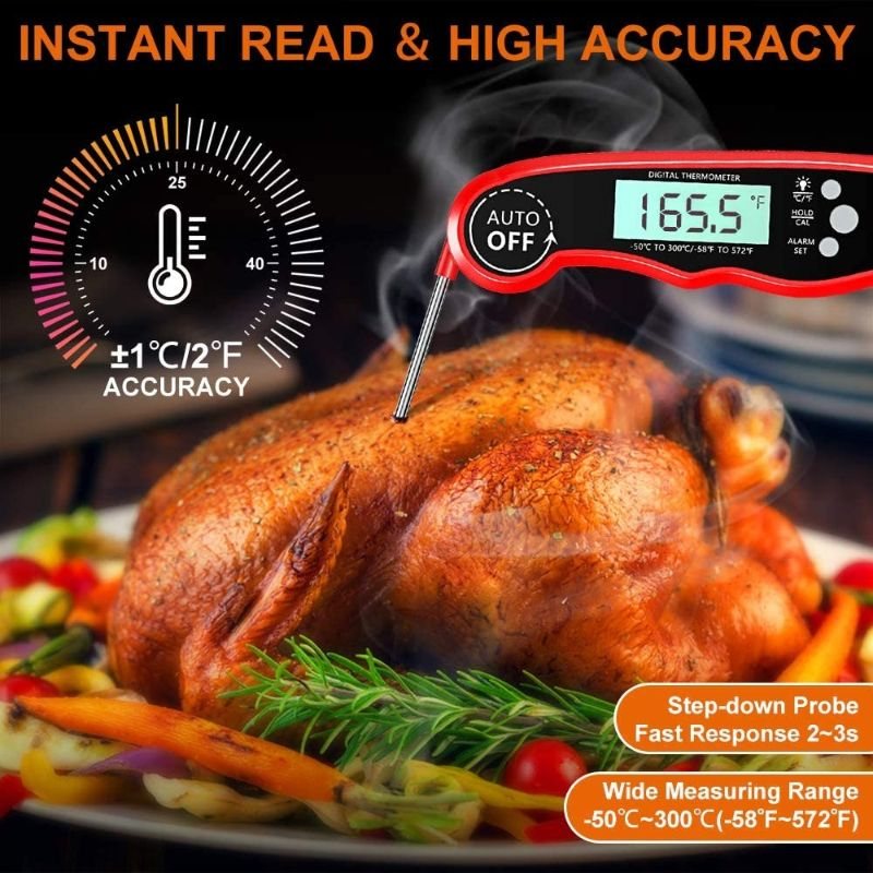 Ultrasnabb Digital Termometer För Matlagning Utomhus Bbq Och Kök