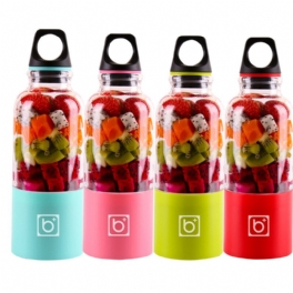 Usb-laddning Bärbar Fyra Blad Juicer Cup Hem Frukt Grönsaksverktyg För Kök