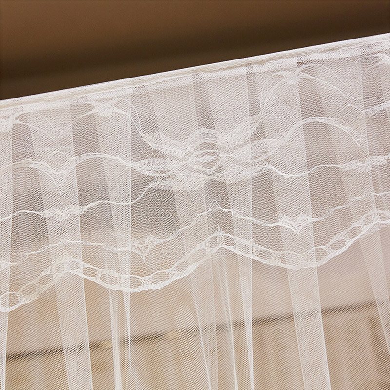 1.8 X 2 M Lyx Princess Style Säng Nätgardin Panel Sängkläder Baldakin Fyra Hörn Myggnät