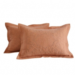 2 St Standardstorlek Quiltade Kuddar Shams Vintage Dekorativa Kuddfodral