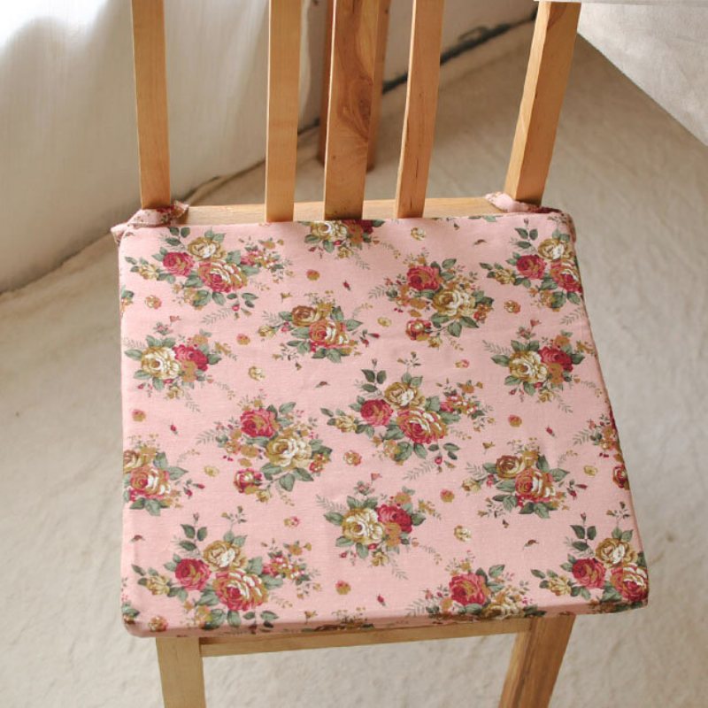 40x40cm Bohemia Style Svamp Bomull Linne Kontor Hemmastol Sittdyna Matta Heminredning