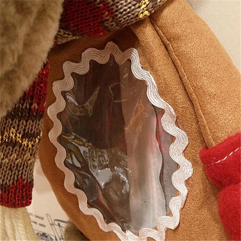 43cm Creative New Christmas Älg Doll Presentpåse Julafton Fridfull Äppelfruktväska Heminredning