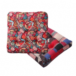 55x55x10cm Fyrkantig Tatami-kudde Bomull Linne Golvkudde Stol Sittdyna Matta