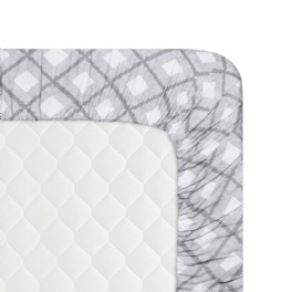 Boho Rutig Spjälsäng Sängset För Pojkar Blå Baby Sängkläder Set 100 % Mjuk Bomull Hypoallergen Och Andas 3 Delar