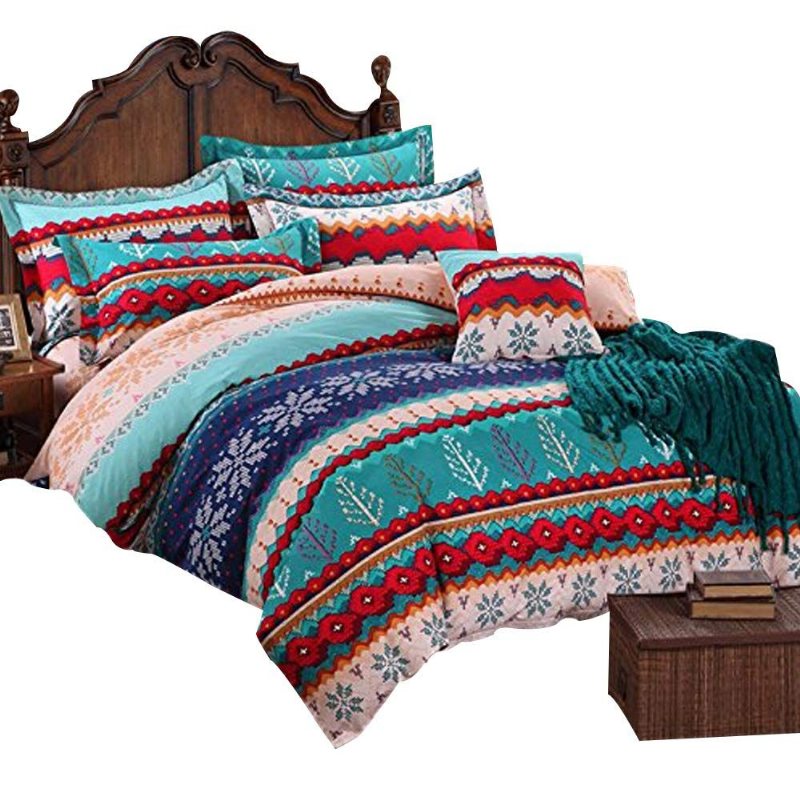 Boho Style Påslakan Set Bohemia Sängkläder Set Lakan