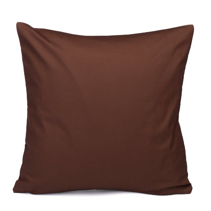 Bomullskuddfodral Enfärgad Kuddfodral Soffdekoration För Hemmet 45x45cm