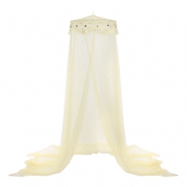 Elegant Spetssäng Myggnät Mesh Canopy Princess Round Dome Sängnät