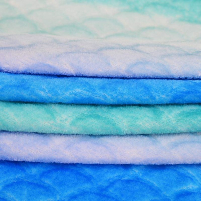 Fleece Ombre Design Sjöjungfru-kastfilt