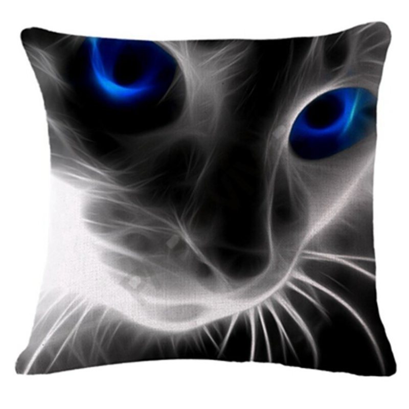 Honana 45x45cm Heminredning 3d Animal Fluorescens 6 Valfria Mönster Bomull Linne Kuddfodral