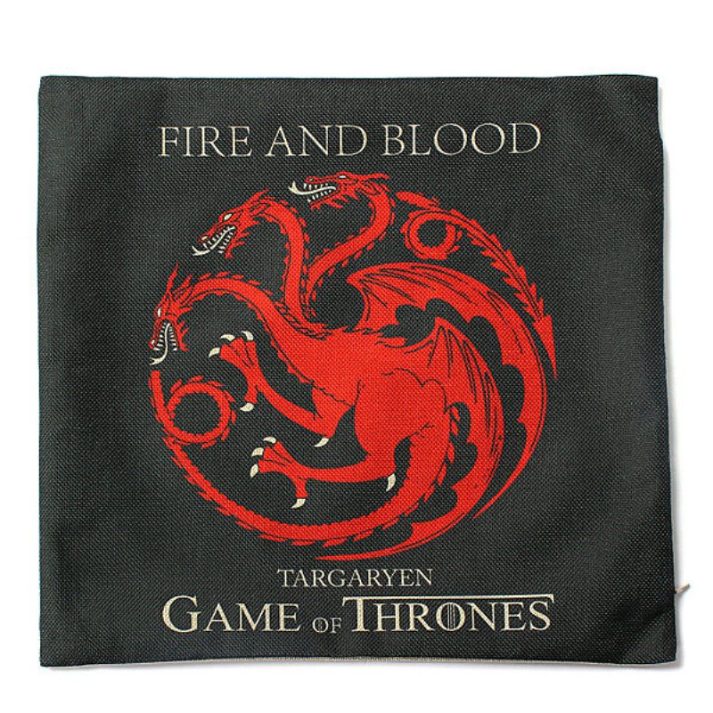 Honana Wx-118 Thrones Games Örngott Kast Bilsoffa Säte Kuddfodral
