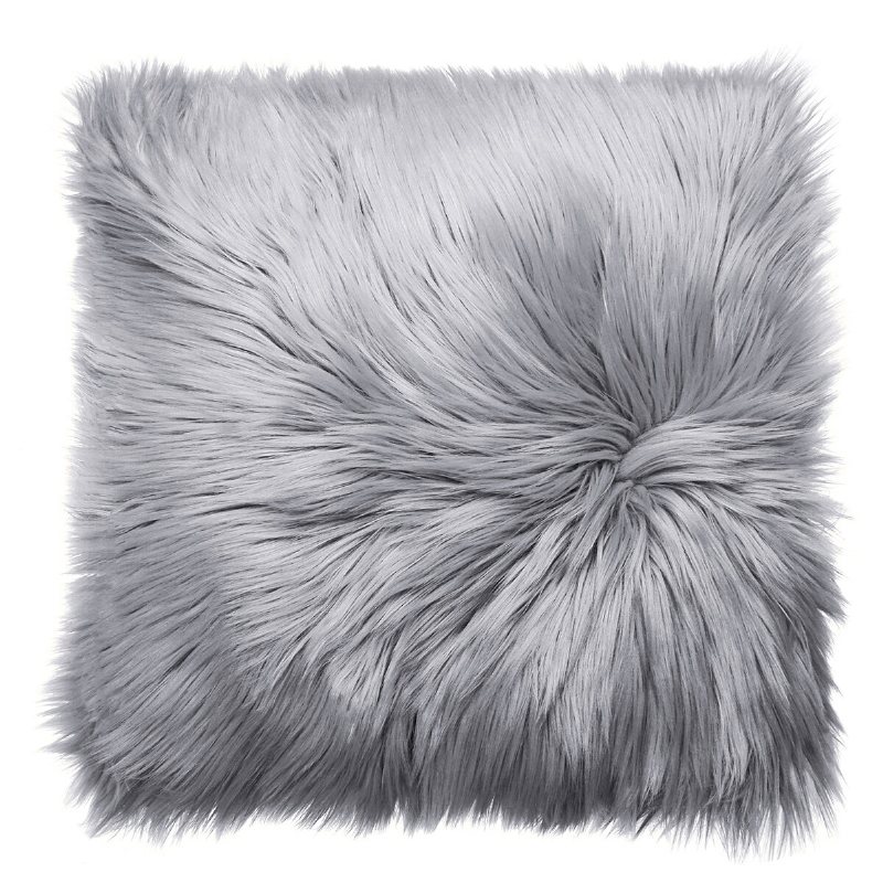 Kuddfodral Fuskpäls Fluffig Plysch Mjuk Soffa Solid Heminredning