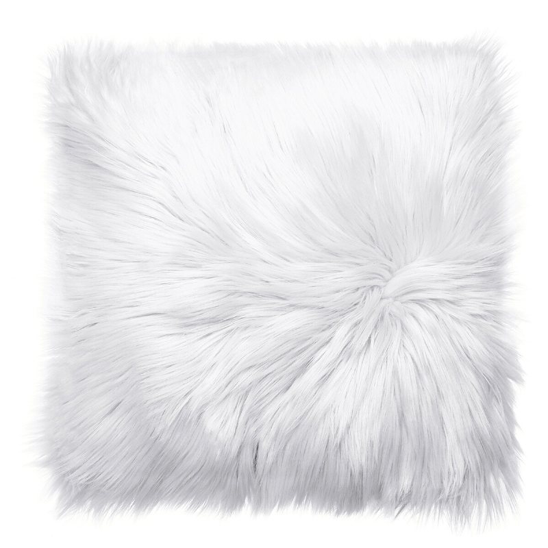 Kuddfodral Fuskpäls Fluffig Plysch Mjuk Soffa Solid Heminredning
