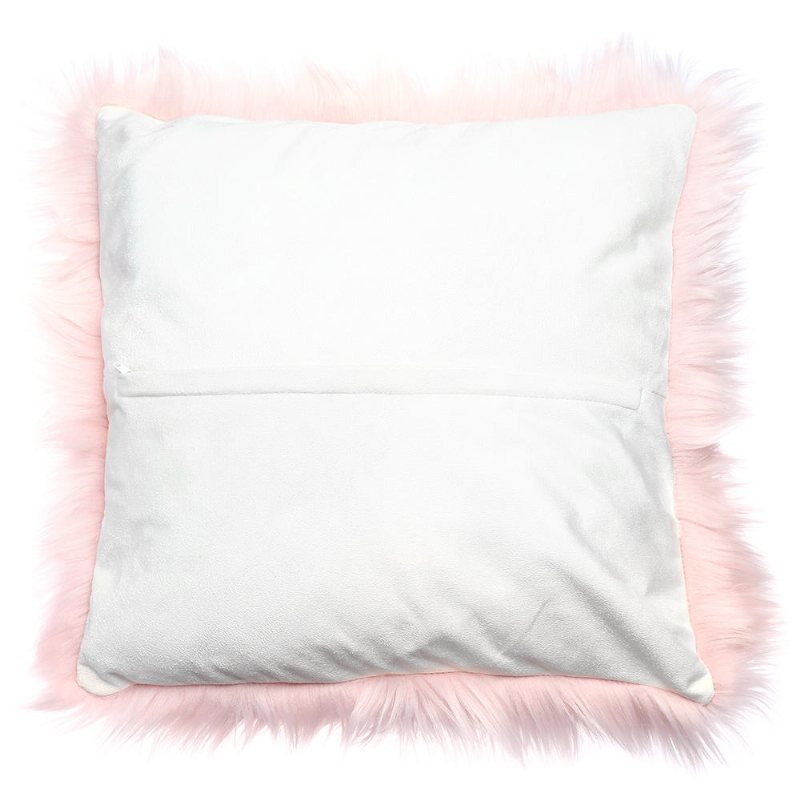 Kuddfodral Fuskpäls Fluffig Plysch Mjuk Soffa Solid Heminredning
