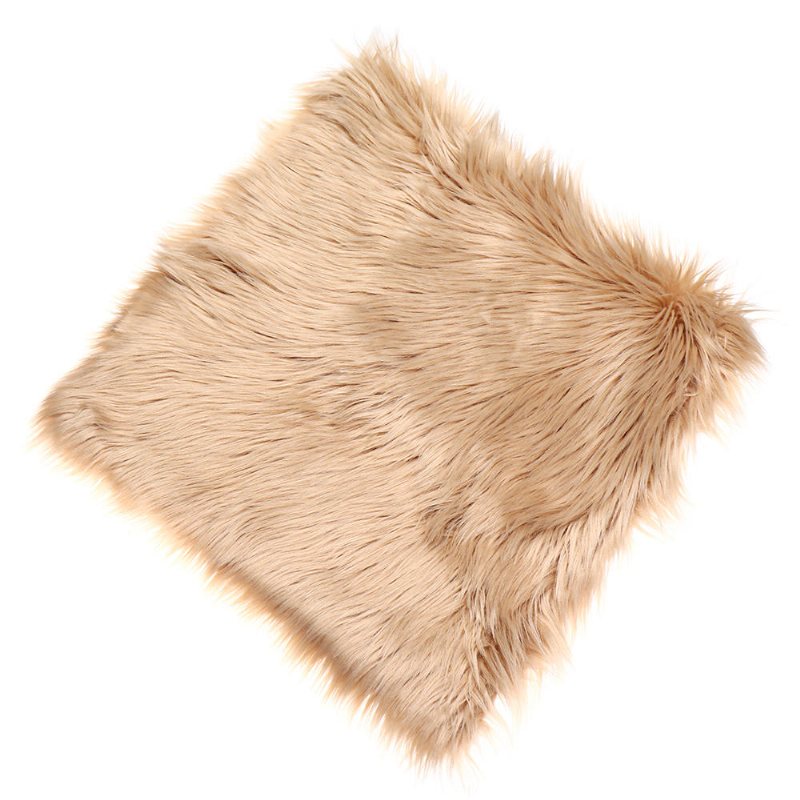 Kuddfodral Fuskpäls Fluffig Plysch Mjuk Soffa Solid Heminredning
