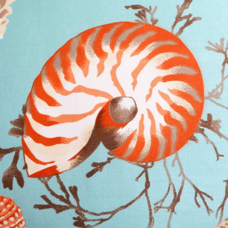 Nautiska Snäckskalsmönster Ländryggskudde 12'' X 20'' 1-delad