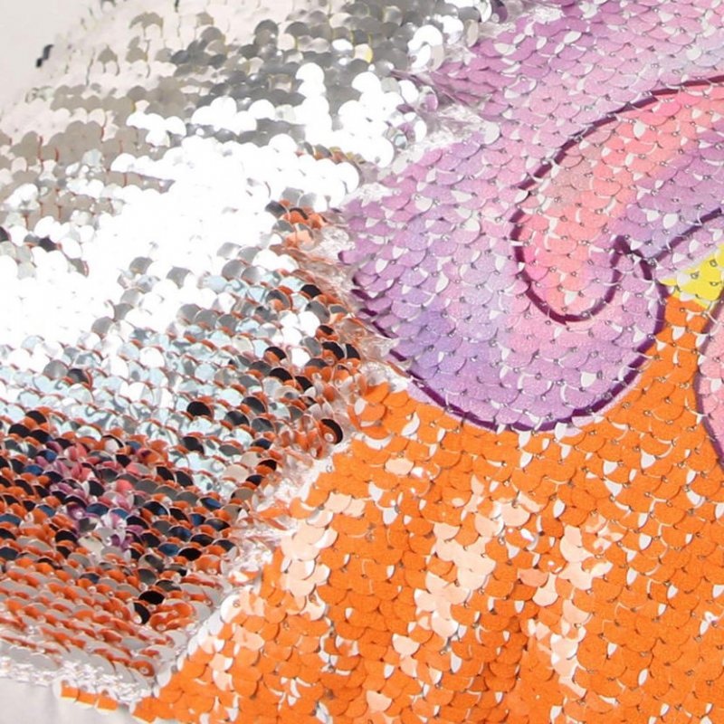 Rainbow Paljetter Unicorn Kuddfodral 40x40cm Dekorativt Sjöjungfrukuddfodral För Soffa Vändbar Pi
