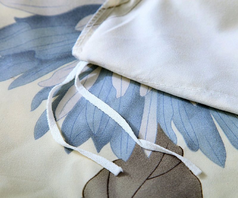 Rench Country Bomull Påslakanset Blommönster Design4 Delar Påslakan Kuddar Shams Sängkläder Set 100% (1 Platt Lakan +1 Och 2 Örngott)