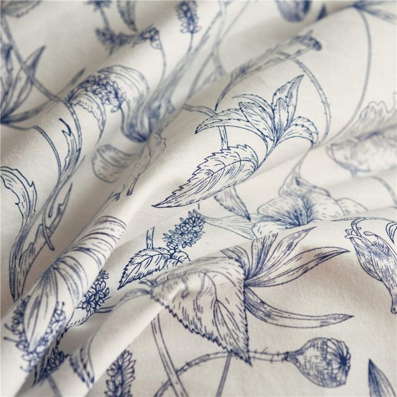 Shabby Farmhouse Sängkläder Set 100% Bomull Mode Snygg 3 Styck Påslakan Set