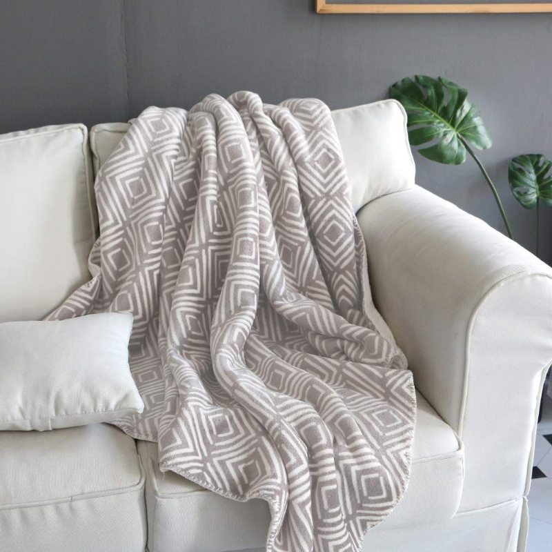 Sherpa Slängfilt Soffa Stol Lätt All Season Filt 50 X 60 Tum