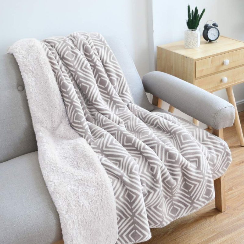 Sherpa Slängfilt Soffa Stol Lätt All Season Filt 50 X 60 Tum