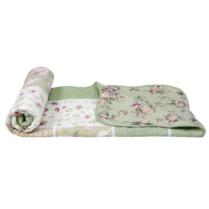 Twin Size Patchwork Täcken Filtar Lättvikts Quiltat Överkast För Dagbädd 100 % Bomull