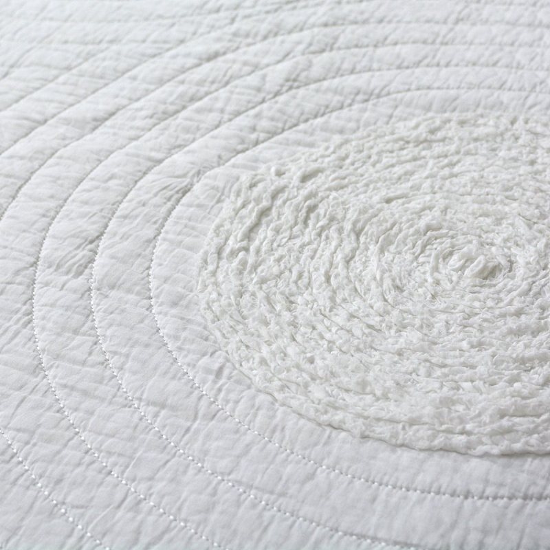 Vita Täcken Set Queen Size Sängöverkast Farmhouse Sängkläder 100% Bomull Quiltade Överkast