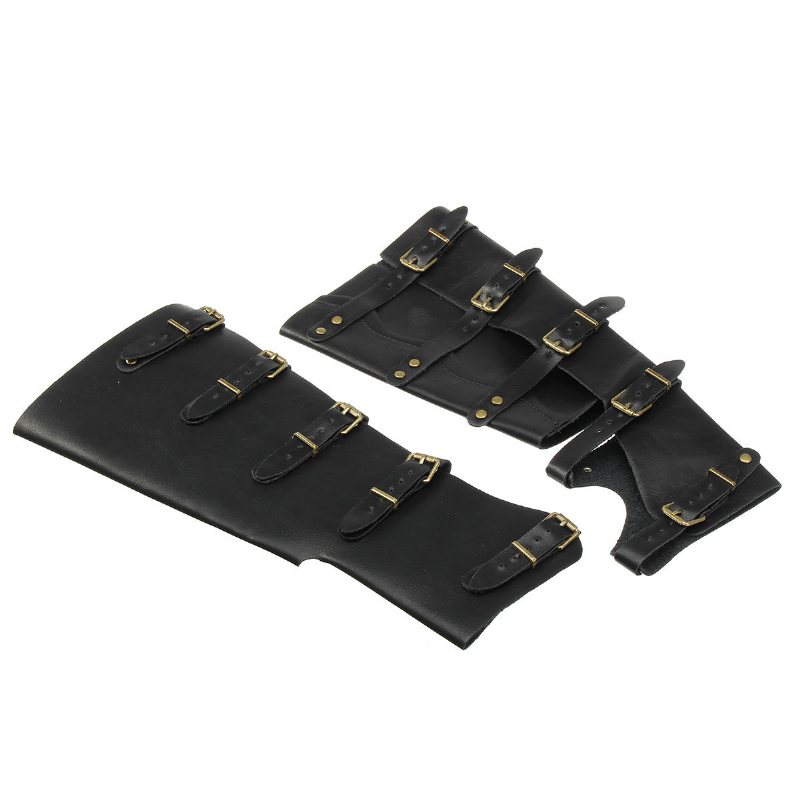 1 Par Läder Armstöd Utomhus Jakt Taktiska Hand Bracers