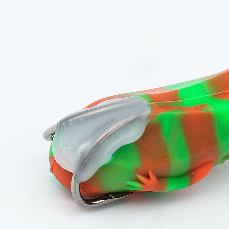 1 St 8.6 cm Fiskedrag Konstgjord Mjukbete Simulering Groda Utomhus Fiskeredskap