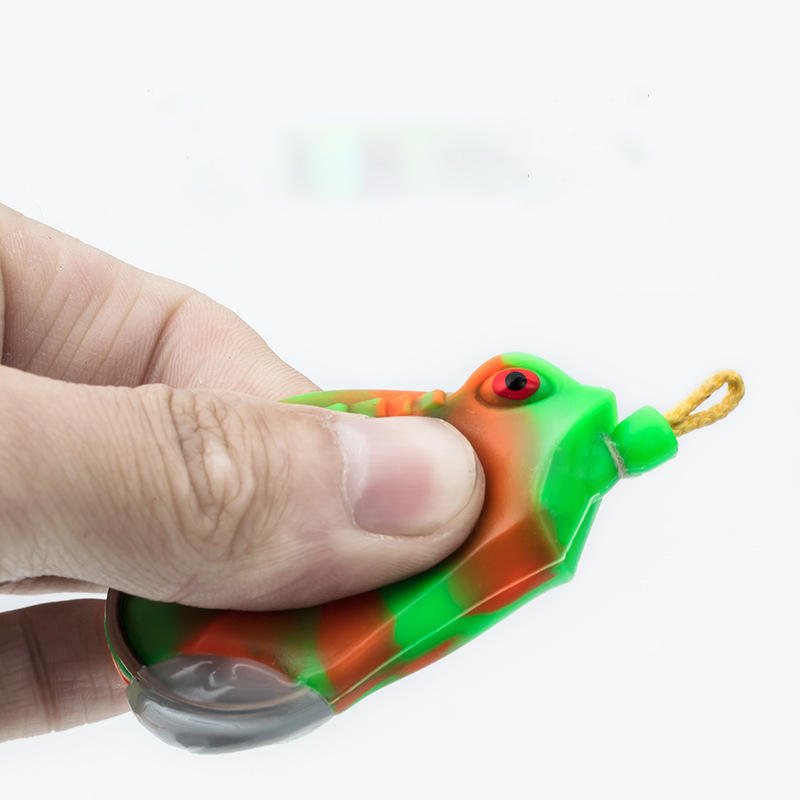 1 St 8.6 cm Fiskedrag Konstgjord Mjukbete Simulering Groda Utomhus Fiskeredskap