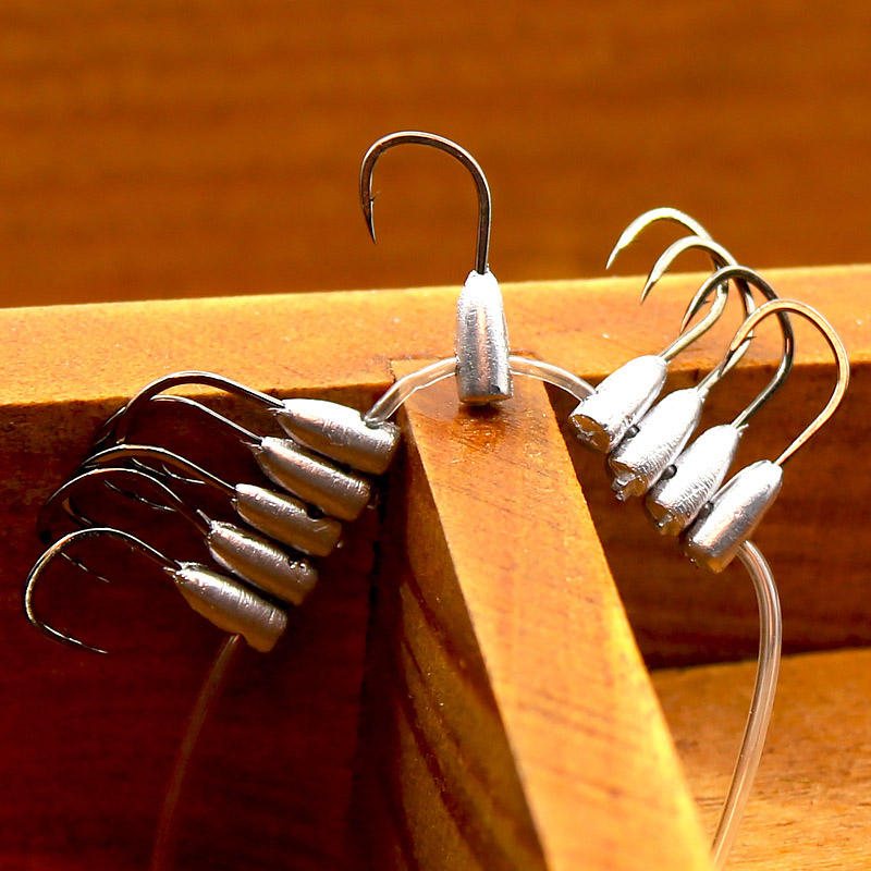 10 St/set #3-#5 Jig Head Krokar Fiske Bly Fiskeredskap