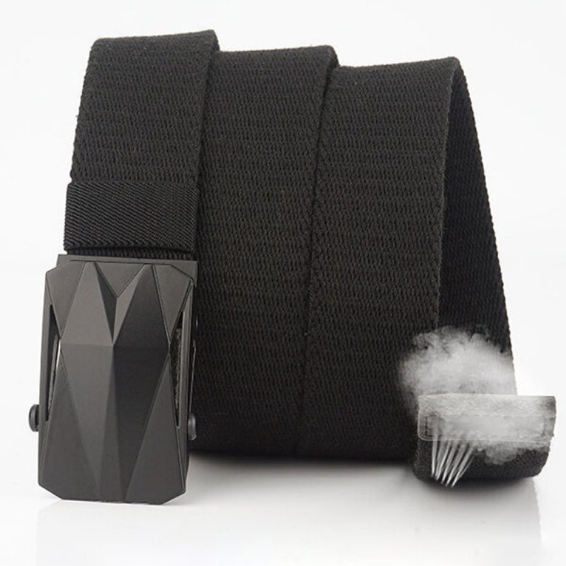 120 cm Awmn Bo03 Punch Free Roller Spänne Canvas Taktiskt Bälte För Utomhuscamping Jakt Midjeband