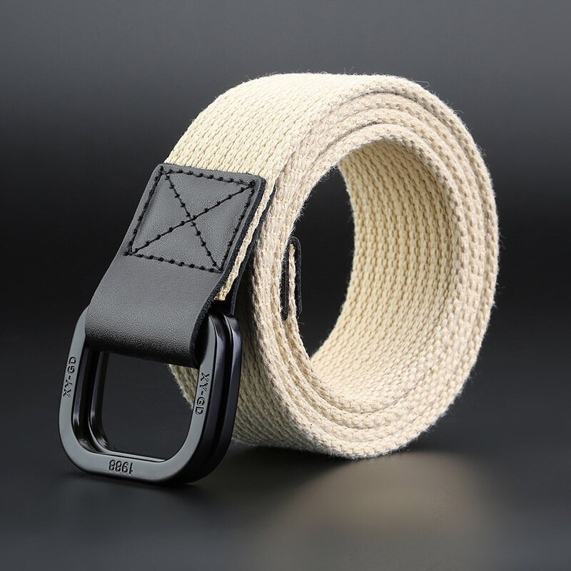 140 cm Db02 Punch Free Spänne Canvas Midjebälte Taktiskt Bälte För Utomhussportsjakt