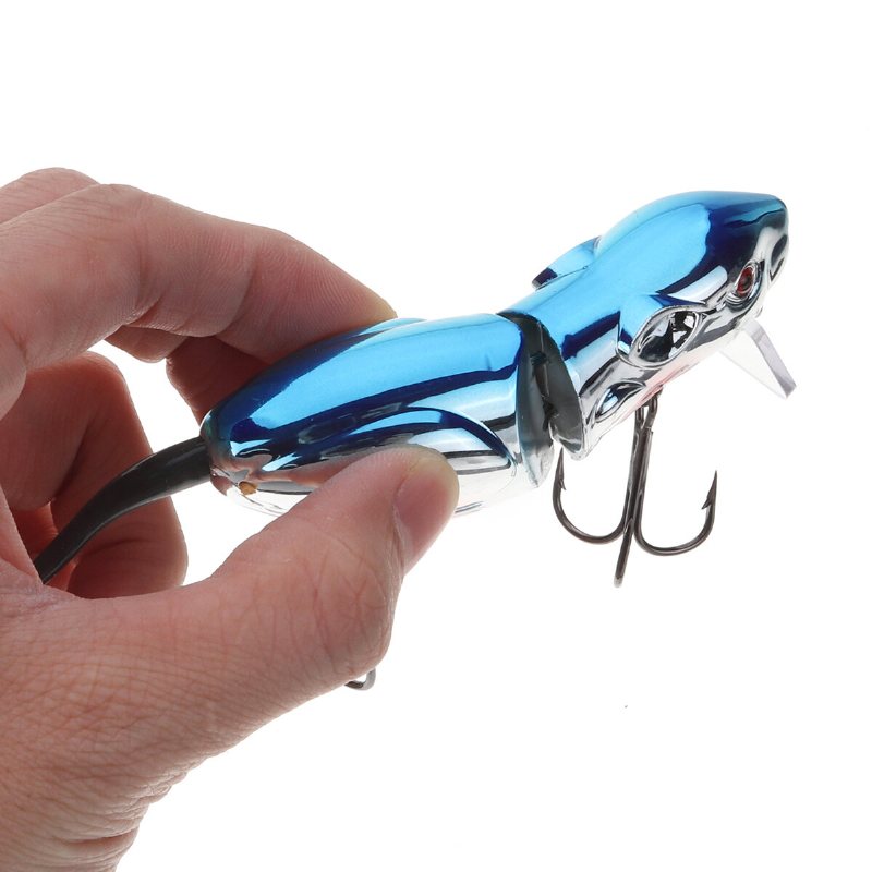 1st 16cm 45g 3d-ögon Möss Råtta Form Lure Artificiellt Fiskebete Med 2 Krokar Fiskeredskap
