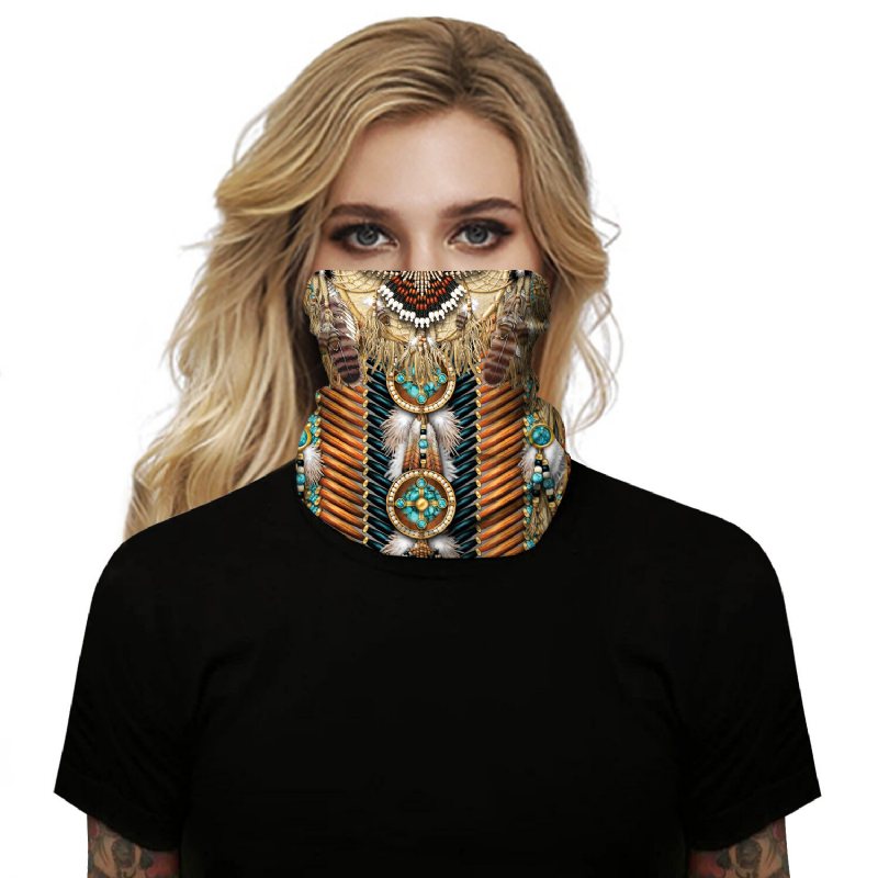 25x50cm Multifunktions Ansiktshalsduk Maskpolyester Digitaltryckt Soldamm Bandanasvindtät Dammtät Uv-skydd Nackdamask För Fiske Motorcykling Löpning