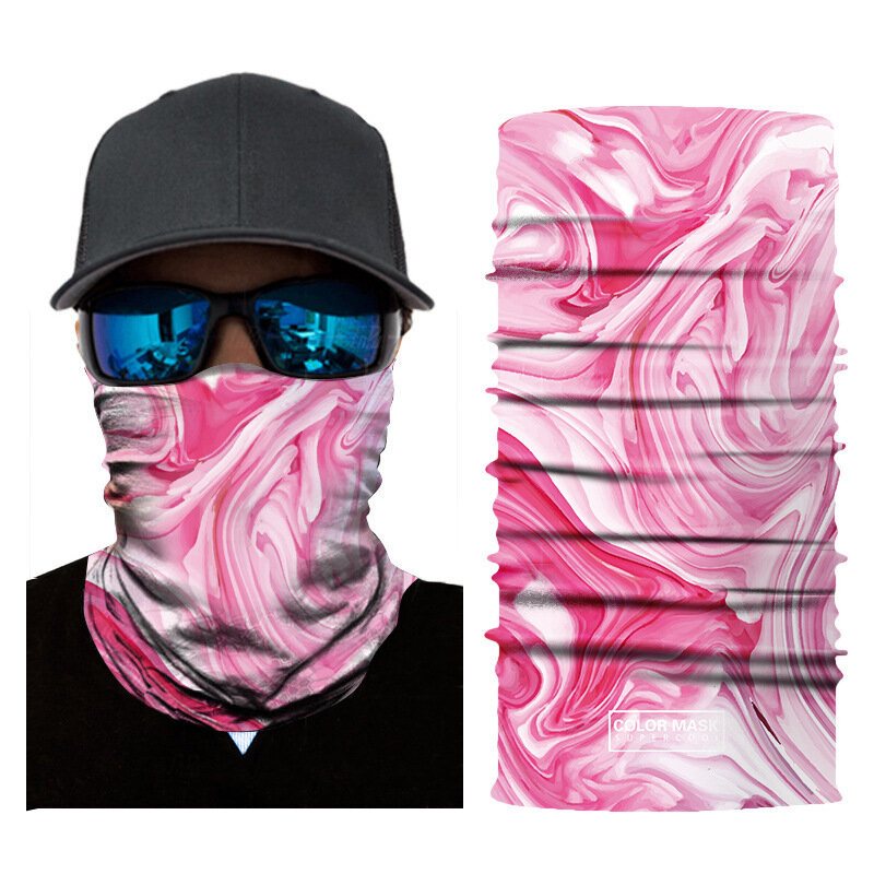 3d Digital Oljemålningsstil Sommar Uv-skydd Ansiktsmask Anti-luftföroreningar Ansiktssjal Återanvändbar Halsduk För Sport Utomhusfiske Cykling