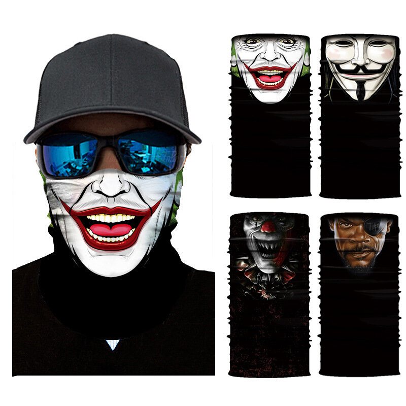 3d Digital Printing Multifunktion Soldamm Bandanas Huvudduk Ansiktshalsduk Mask Pannband Dammtät Uv-skydd Nackdamask