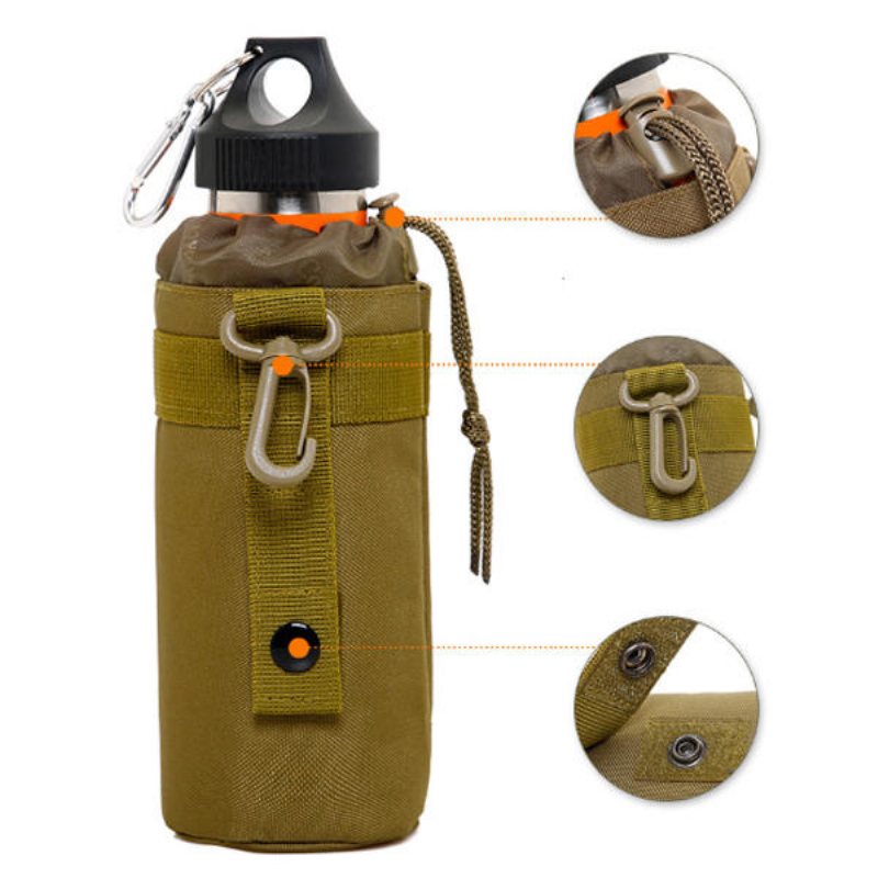 550ml Vattenflaska Väska Nylon Fiske Sport Cykling Resor Vattenkopp Midjeväska