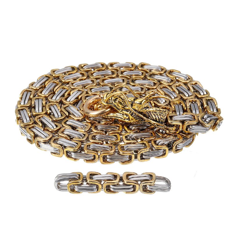 6 Typ Titanium Stål Köl Självskyddande Armar Halsband Tactical Whip Midjekedja