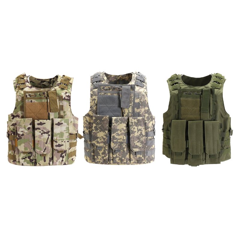 600d Nylon Plate Carrier Taktisk Väst Utomhus Jakt Skyddsväst Justerbar För Stridstillbehör
