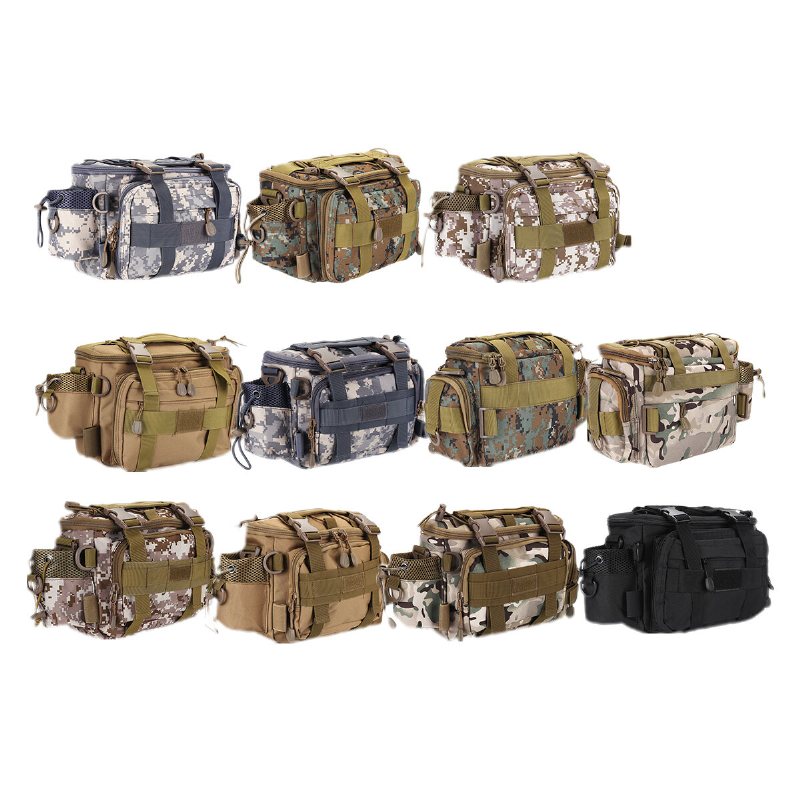 600d Oxford Cloth Fishing Bag Axelrem Fick Handväska Kameraväska Utomhus Fiskeprylar Tackleväska