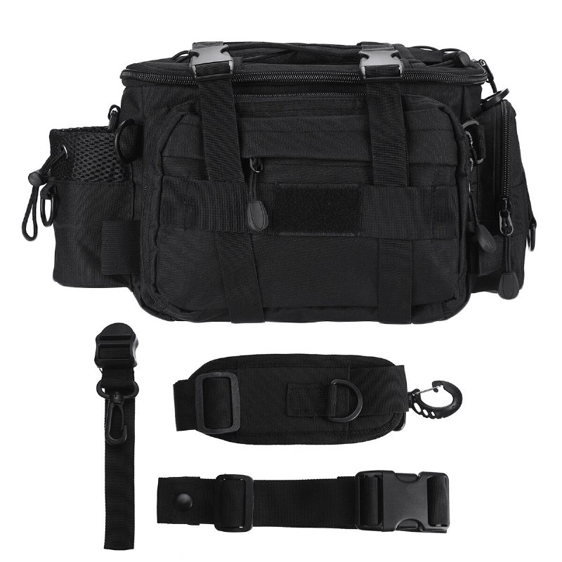 600d Oxford Cloth Fishing Bag Axelrem Fick Handväska Kameraväska Utomhus Fiskeprylar Tackleväska