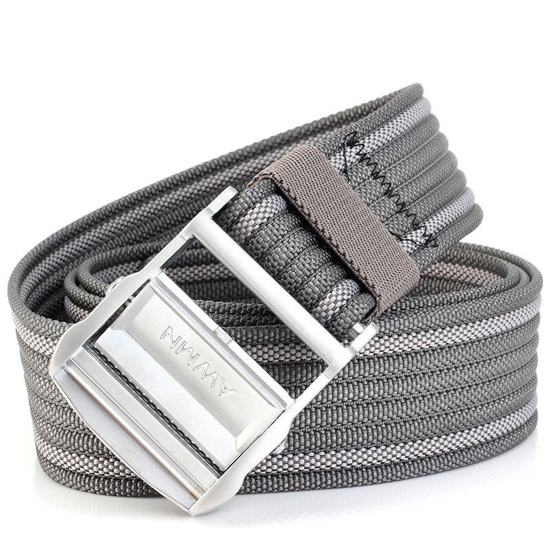Awmn S02 125 cm Silverspänne Herr Dam Kamouflage Militär Taktiska Bälte Byxor Canvas Tyg