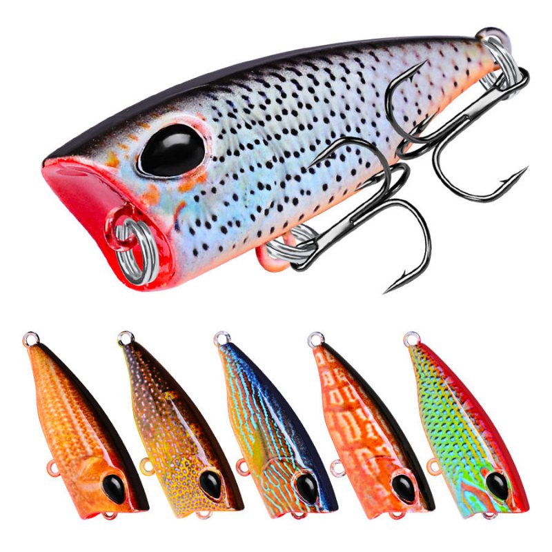 Dw1120 10 St/set 4.2 cm 3.5 G Karpfiskedrag Topwater Popper Fiskebete Artifical Wobbler