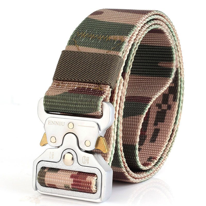 Enniu Herrbälte Army Utomhusjakt Taktisk Multifunktion Kamp Överlevnad Högkvalitativ Marine Corps Canvas För Nylon Man Lyx