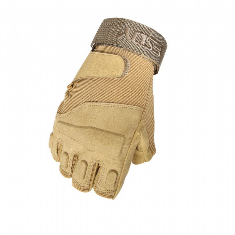 Esdy Men Half Finger Army Military Tactical Lifting Mjuka Handskar Outdoor Sports Gym