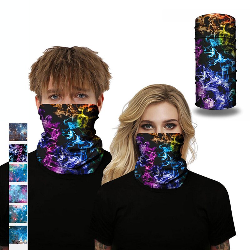 Galaxy Series-multi-function Anti-svett Dammtät Ansiktsmask Scarfbalaclava Bandanaheadwear Head Wrap Nack Gaiter Pannband Sport Scarftubular Headwear Wraps