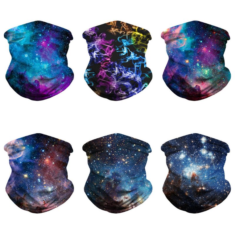 Galaxy Series-multi-function Anti-svett Dammtät Ansiktsmask Scarfbalaclava Bandanaheadwear Head Wrap Nack Gaiter Pannband Sport Scarftubular Headwear Wraps
