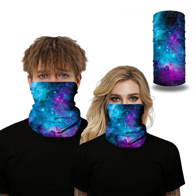 Galaxy Series-multi-function Anti-svett Dammtät Ansiktsmask Scarfbalaclava Bandanaheadwear Head Wrap Nack Gaiter Pannband Sport Scarftubular Headwear Wraps